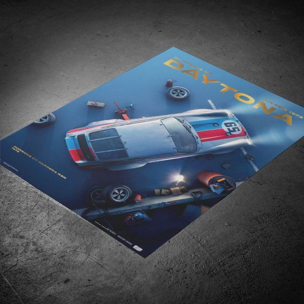Affiche Porsche 911 Carrera RSR - 24H of Daytona - 1973