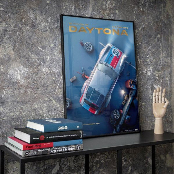 Poster Porsche 911 Carrera RSR - 24H of Daytona - 1973