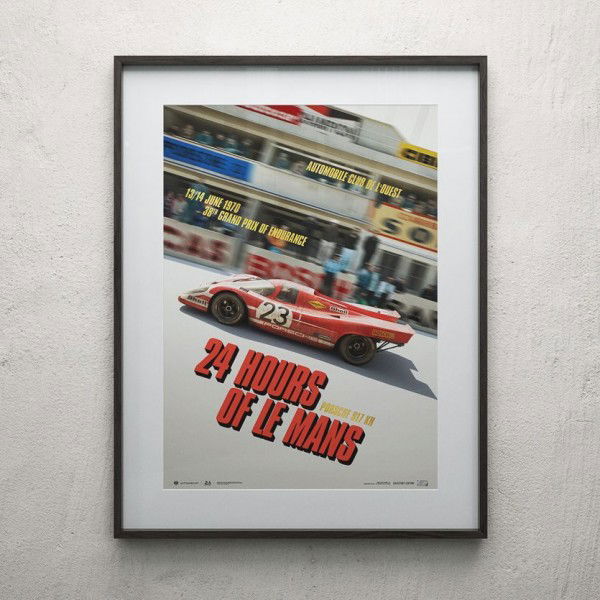 Affiche Porsche 917 KH - Past - 24h Le Mans - 1970