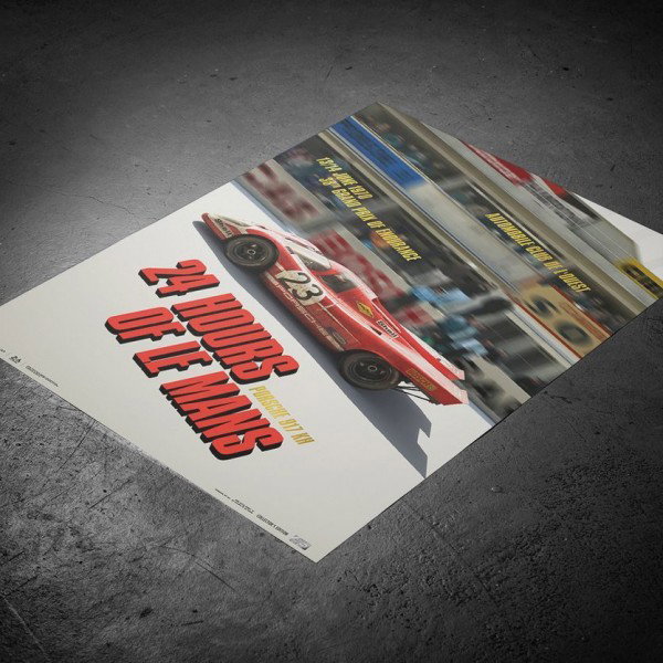 Cartel Porsche 917 KH - Past - 24h Le Mans - 1970