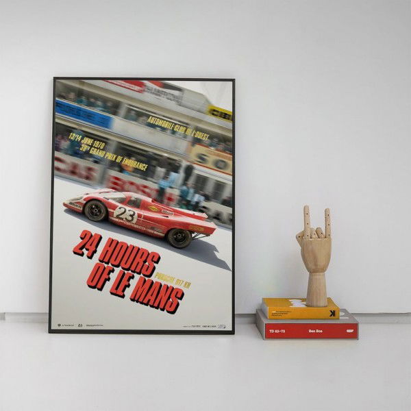 Poster Porsche 917 KH - Past - 24h Le Mans - 1970
