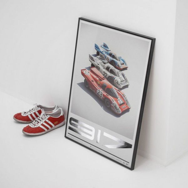 Cartel Porsche 917 - Salzburg & Martini & Gulf - 24h Le Mans