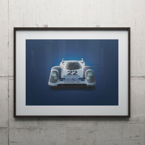 Cartel Porsche 917 - Martini - 24h Le Mans - 1971 - Colors of Speed