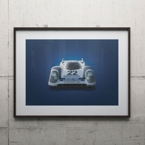 Poster Porsche 917 - Martini - 24h Le Mans - 1971 - Colors of Speed