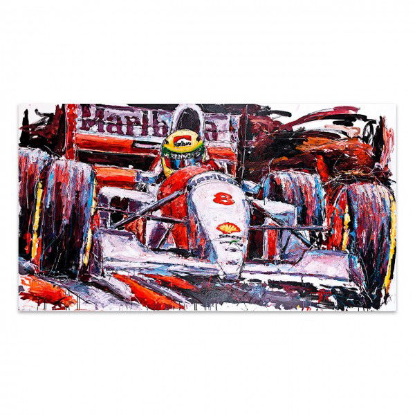 Obra de arte Ayrton Senna McLaren #0004