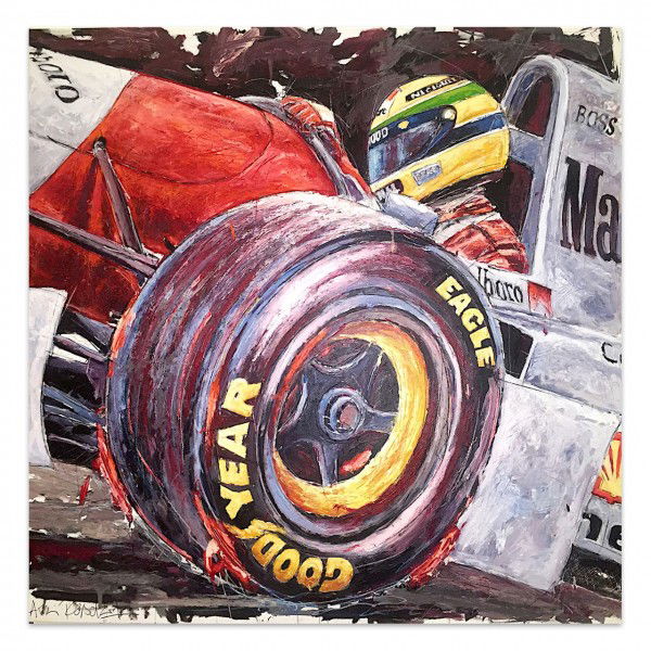 Kunstwerk Ayrton Senna McLaren #0006