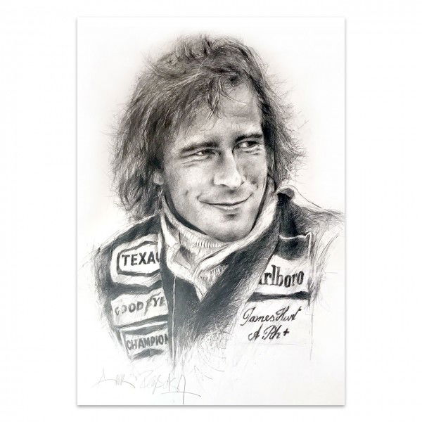 Obra de arte James Hunt Retrato #0064