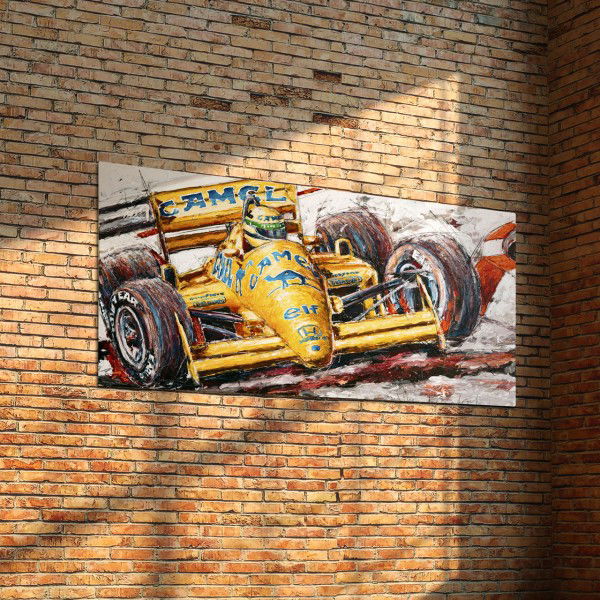 Kunstwerk Ayrton Senna Lotus #0001