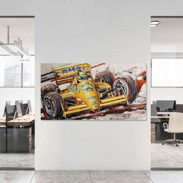 Obra de arte Ayrton Senna Lotus #0001