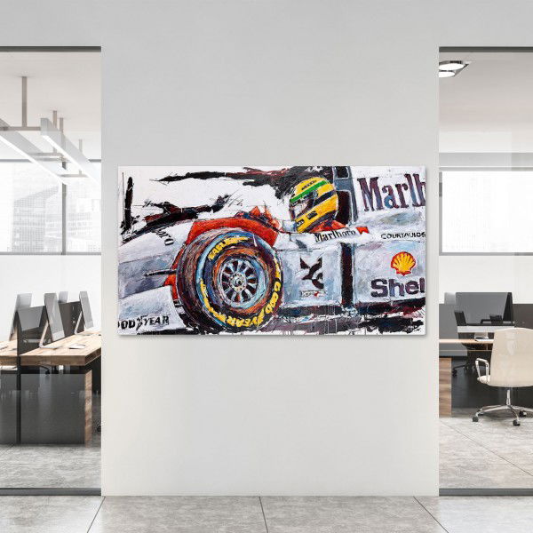 Obra de arte Ayrton Senna McLaren Cockpit #0002