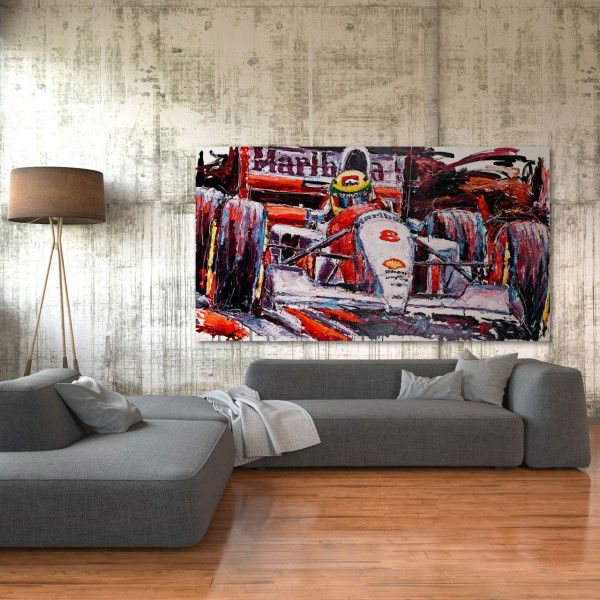 Kunstwerk Ayrton Senna McLaren #0004