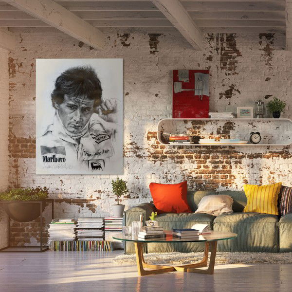 Obra de arte Gilles Villeneuve Retrato #0022