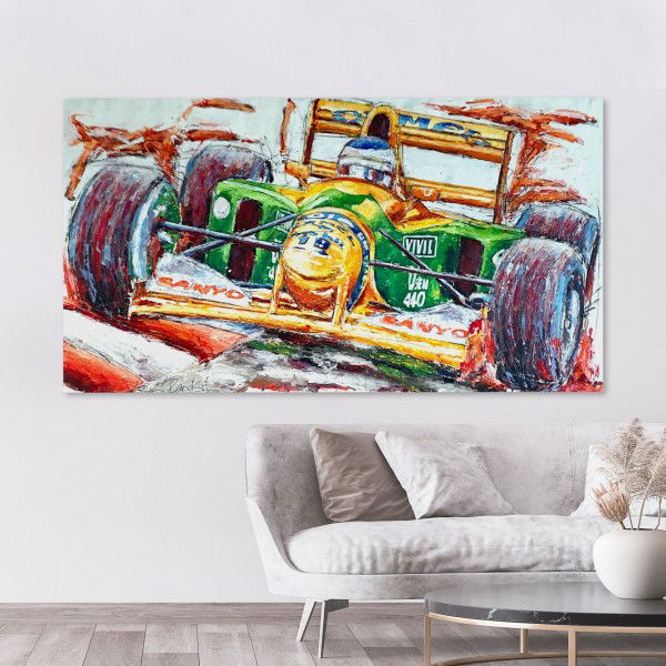 Kunstwerk Michael Schumacher Benetton #0061