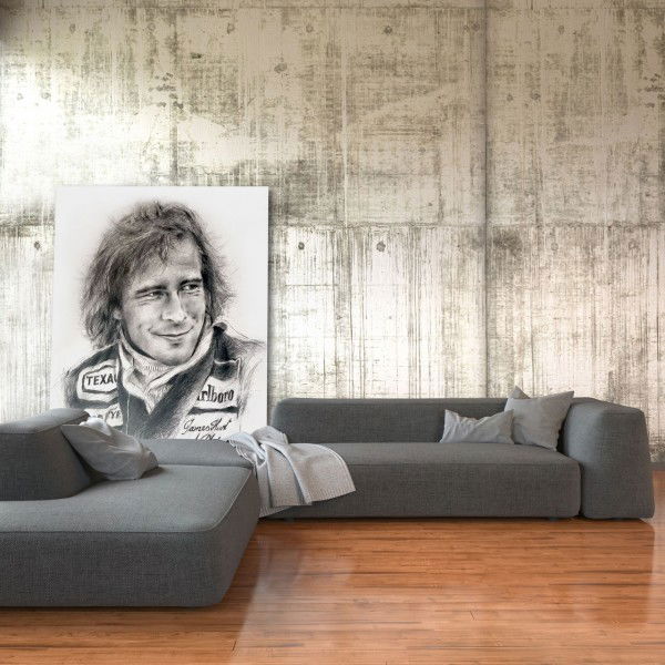 Kunstwerk James Hunt Porträt #0064