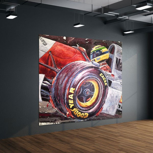 Kunstwerk Ayrton Senna McLaren #0006