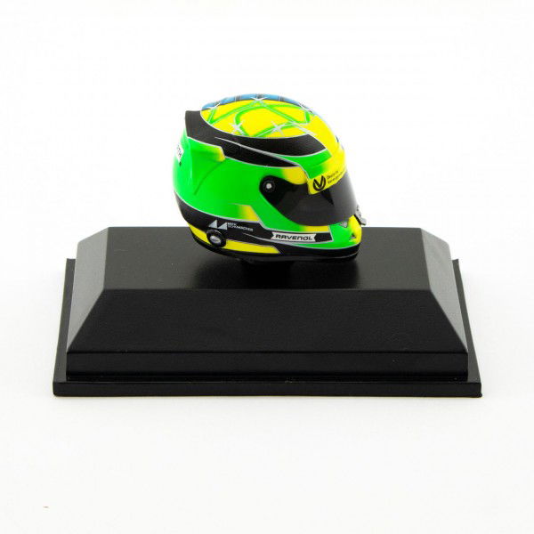 Casco miniatura Mick Schumacher Bélgica GP 2017 1/8