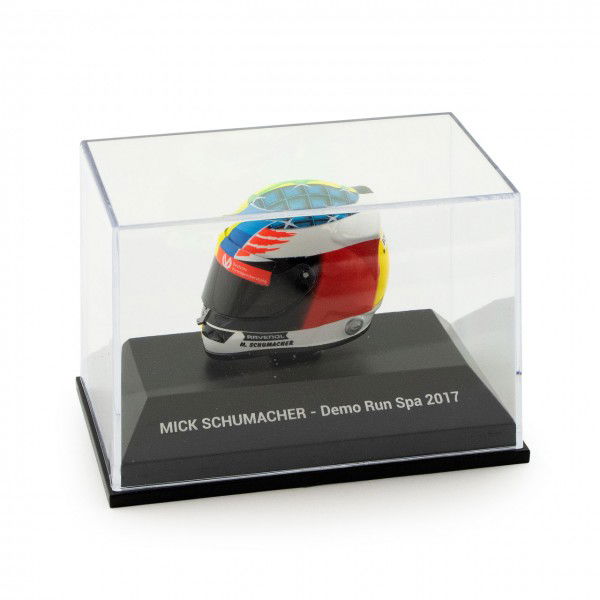 Casco miniatura Mick Schumacher Bélgica GP 2017 1/8