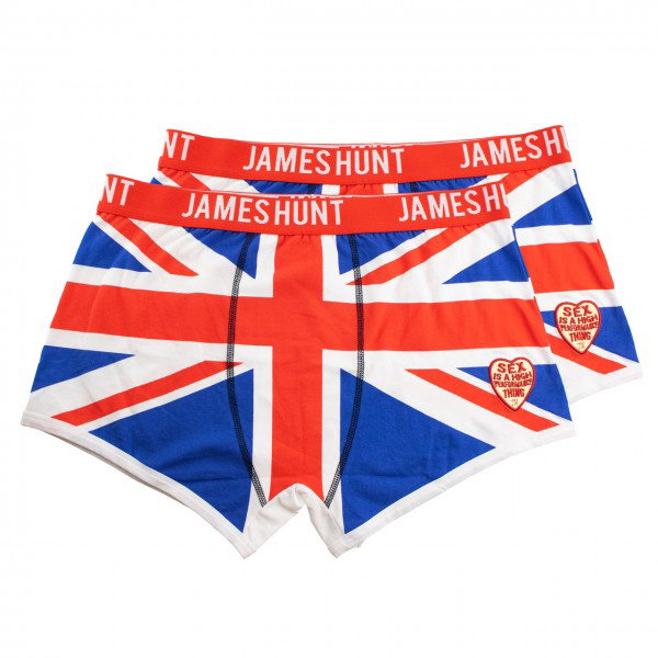 James Hunt Pantaloncini da boxer Union Jack Pacchetto doppio