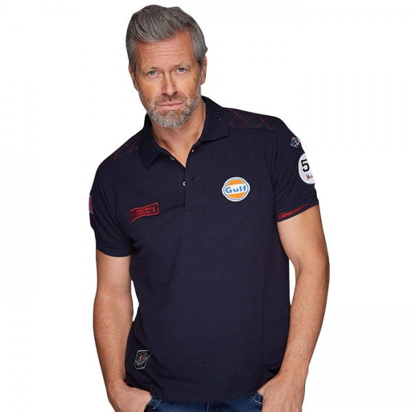 Gulf Michael Delaney Polo azul marino