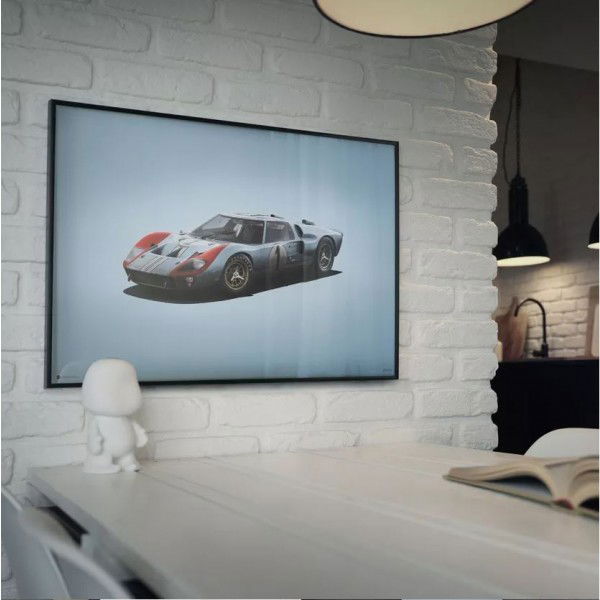 Poster Ford GT40 - Blue - 24h Le Mans - 1966 - Colors of Speed