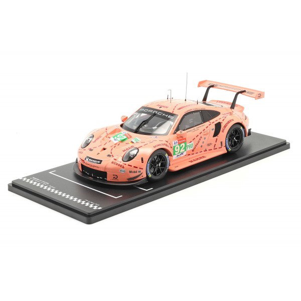 Porsche 911 RSR #92 Vincitore della classe LMGTE Pink Pig 24h Le Mans 2018 1/18