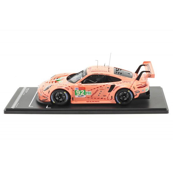 Porsche 911 RSR #92 Vincitore della classe LMGTE Pink Pig 24h Le Mans 2018 1/18