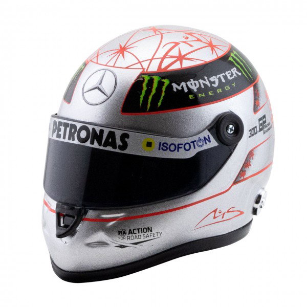 Michael Schumacher Platinum Helmet Spa 300th GP 2012 1/4