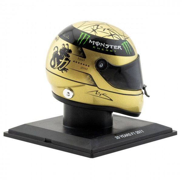 Michael Schumacher Casco Dorado Spa 2011 1/4