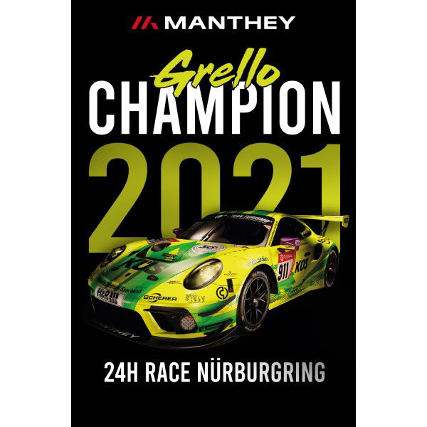 Manthey-Racing GT3 R Art Print - Champion de la course de 24h du Nürburgring 2021 - Vue de face