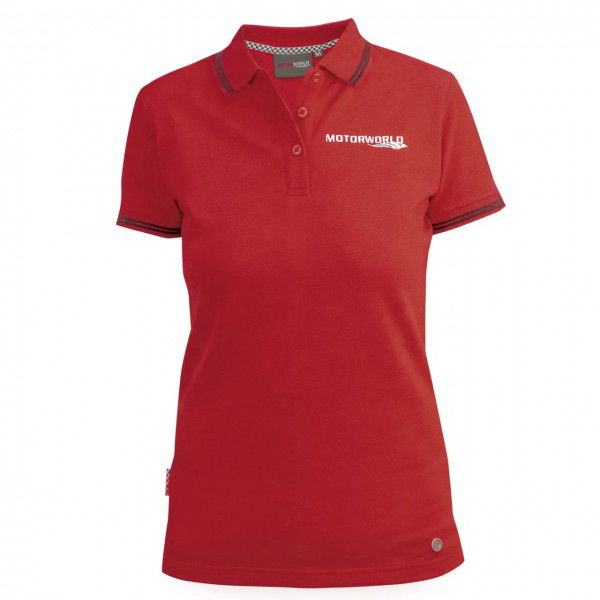 Motorworld Damen Poloshirt Zielflagge
