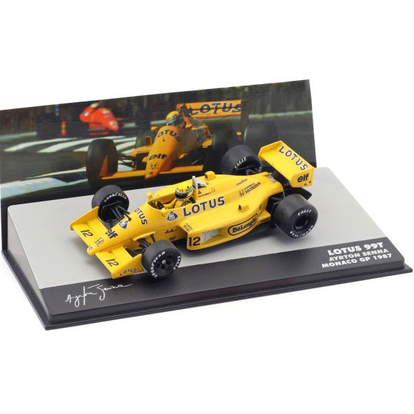 Ayrton Senna Lotus 99T #12 Gewinner Monaco GP Formel 1 1987 1:43