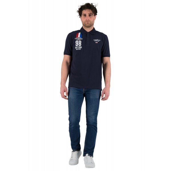 Goodyear Poloshirt Serring blau