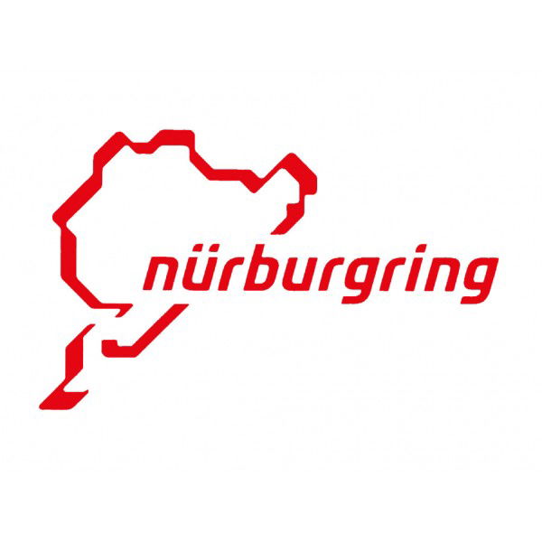 Nürburgring Aufkleber Nürburgring Logo 12cm rot