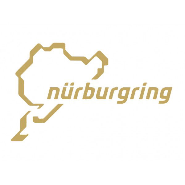 Nürburgring Aufkleber Nürburgring Logo 12cm gold