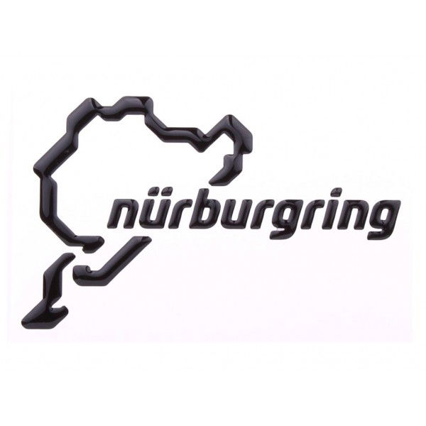 Nürburgring Sticker NR Logo 3D 12cm noir