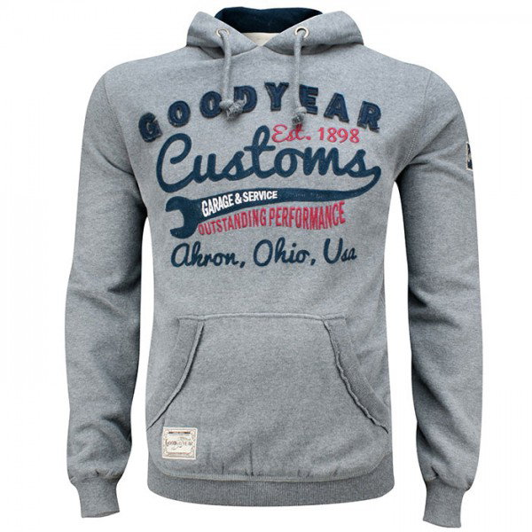 Goodyear Felpa con cappuccio Oregon grigio