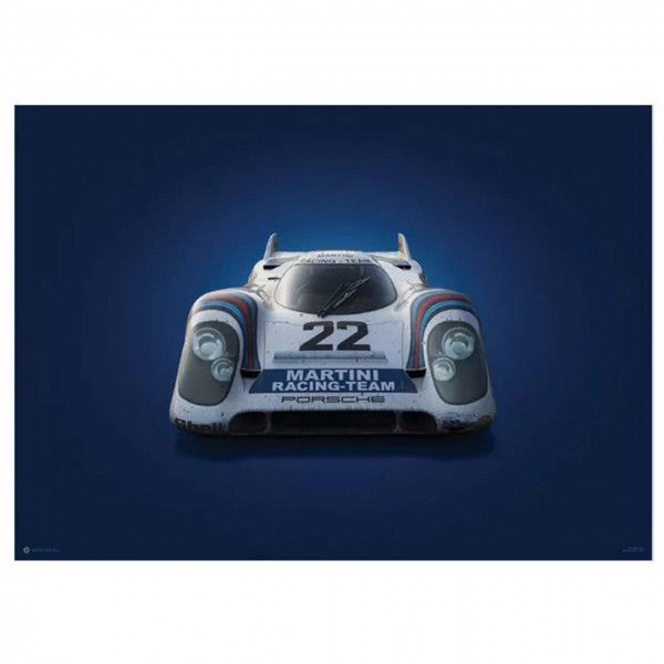 Poster Porsche 917 - Martini - 24h Le Mans - 1971 - Colors of Speed
