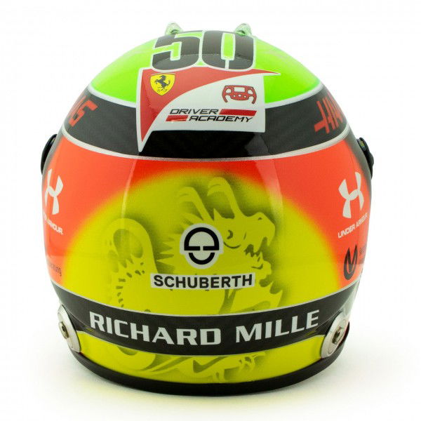 Mick Schumacher casco miniatura Test Drive Abu Dhabi 2020 1/2