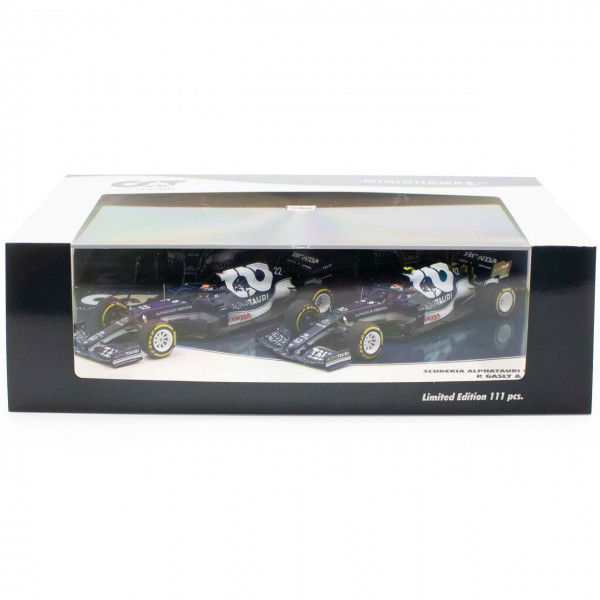 Scuderia AlphaTauri Honda 2021 AT02 Gasly / Tsunoda Doble juego Edición limitada 1/43