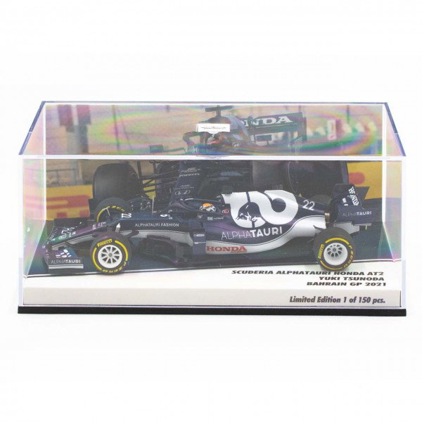 Yuki Tsunoda Scuderia AlphaTauri Honda AT02 Fórmula 1 GP de Bahrein 2021 Edición limitada 1/43