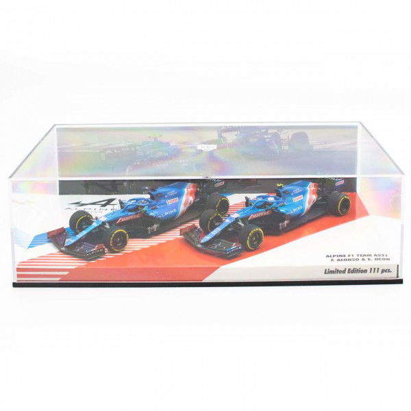 Alpine F1 Team 2021 A521 Alonso / Ocon doppio set Edizione limitata 1/43