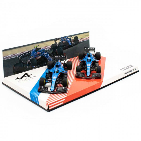 Alpine F1 Team 2021 A521 Alonso / Ocon Doble juego Edición limitada 1/43