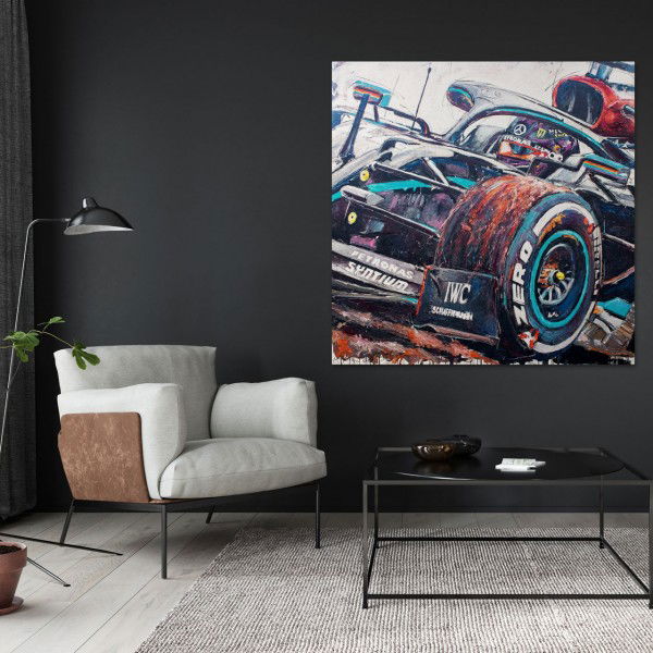 Opera d'arte Lewis Hamilton campione del mondo di Formula 1 2020 #0068