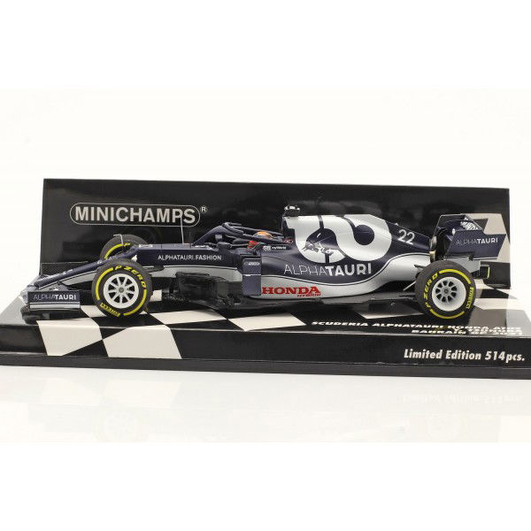 Yuki Tsunoda Scuderia AlphaTauri Honda AT02 Formel 1 Bahrain GP 2021 1:43