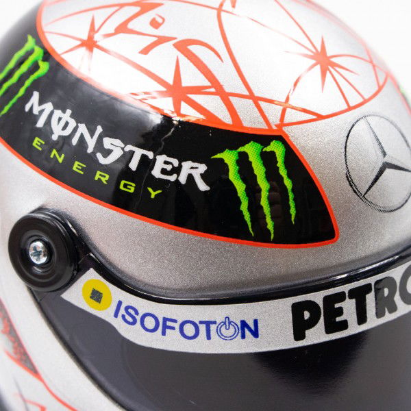 Michael Schumacher Platinum Helmet Spa 300th GP 2012 1/4