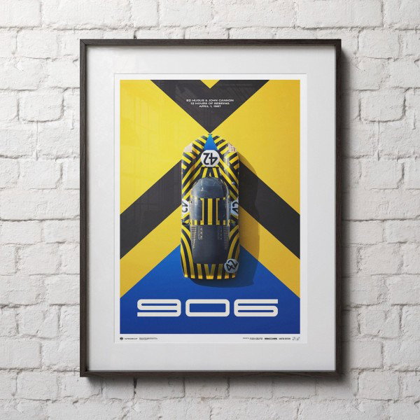 Poster Porsche 906 - 12h Race Sebring - 1967