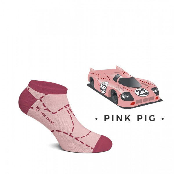 Pink Pig Low Socks