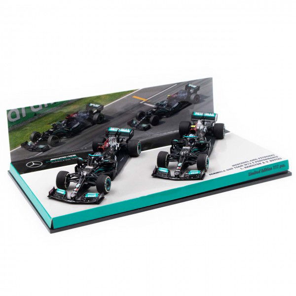 Mercedes-AMG Petronas F1 Team 2021 Hamilton / Bottas Doppel-Set 1:43