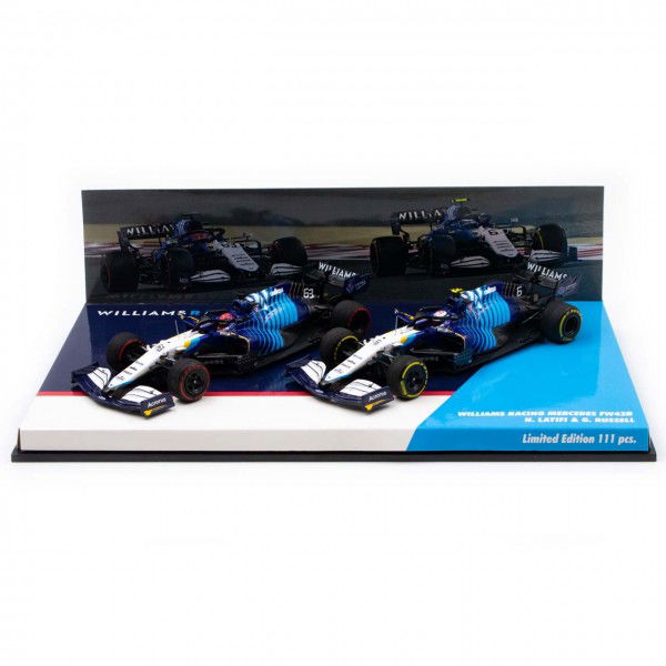 Williams Racing Team 2021 FW43B Latifi / Russell Doppel-Set 1:43