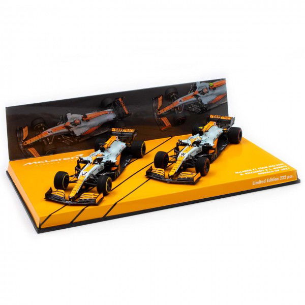McLaren F1 Team Ricciardo / Norris Monaco GP 2021 Doppel-Set 1:43